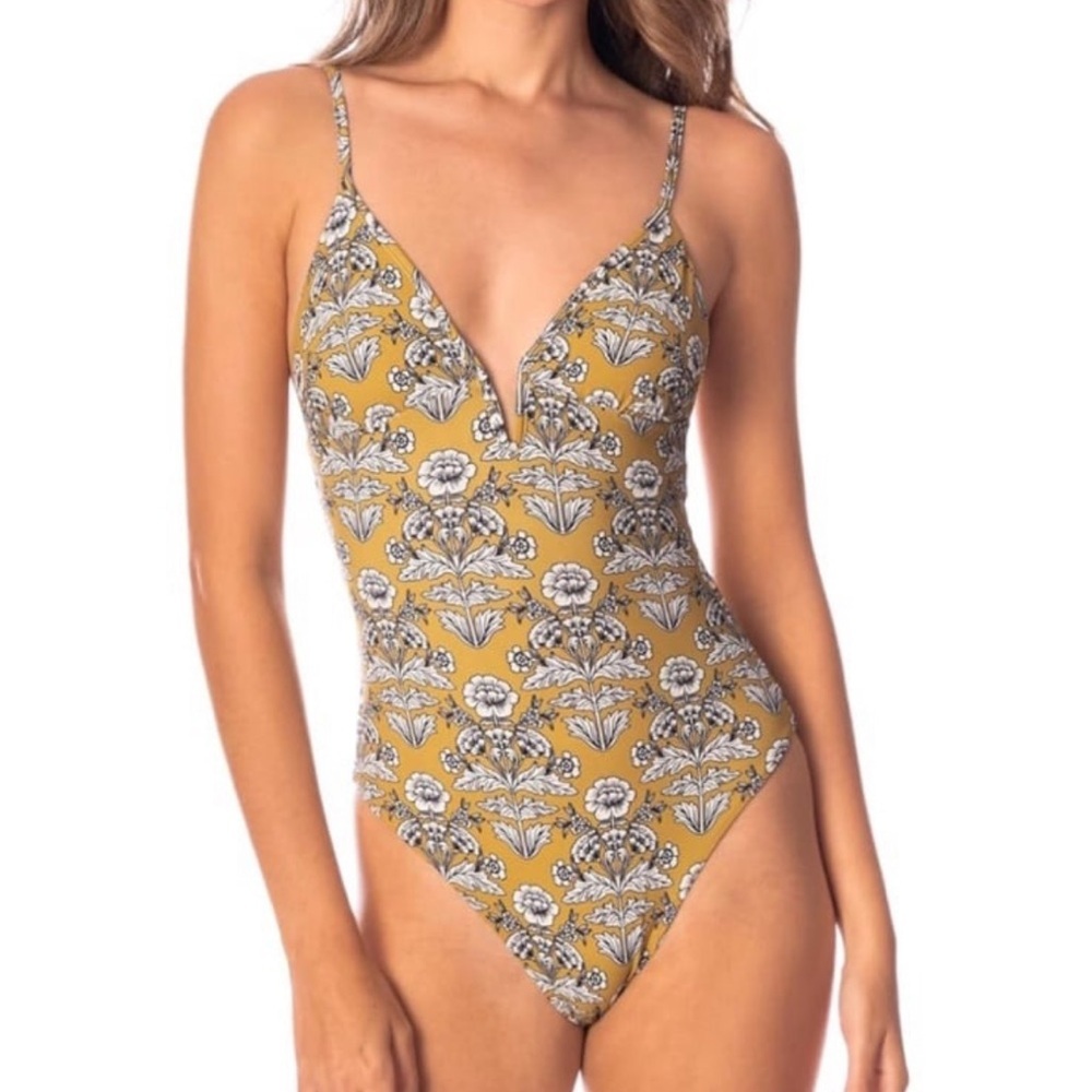 Maaji Women's V Wire Reversible One Piece Swimsuit NWT size M
